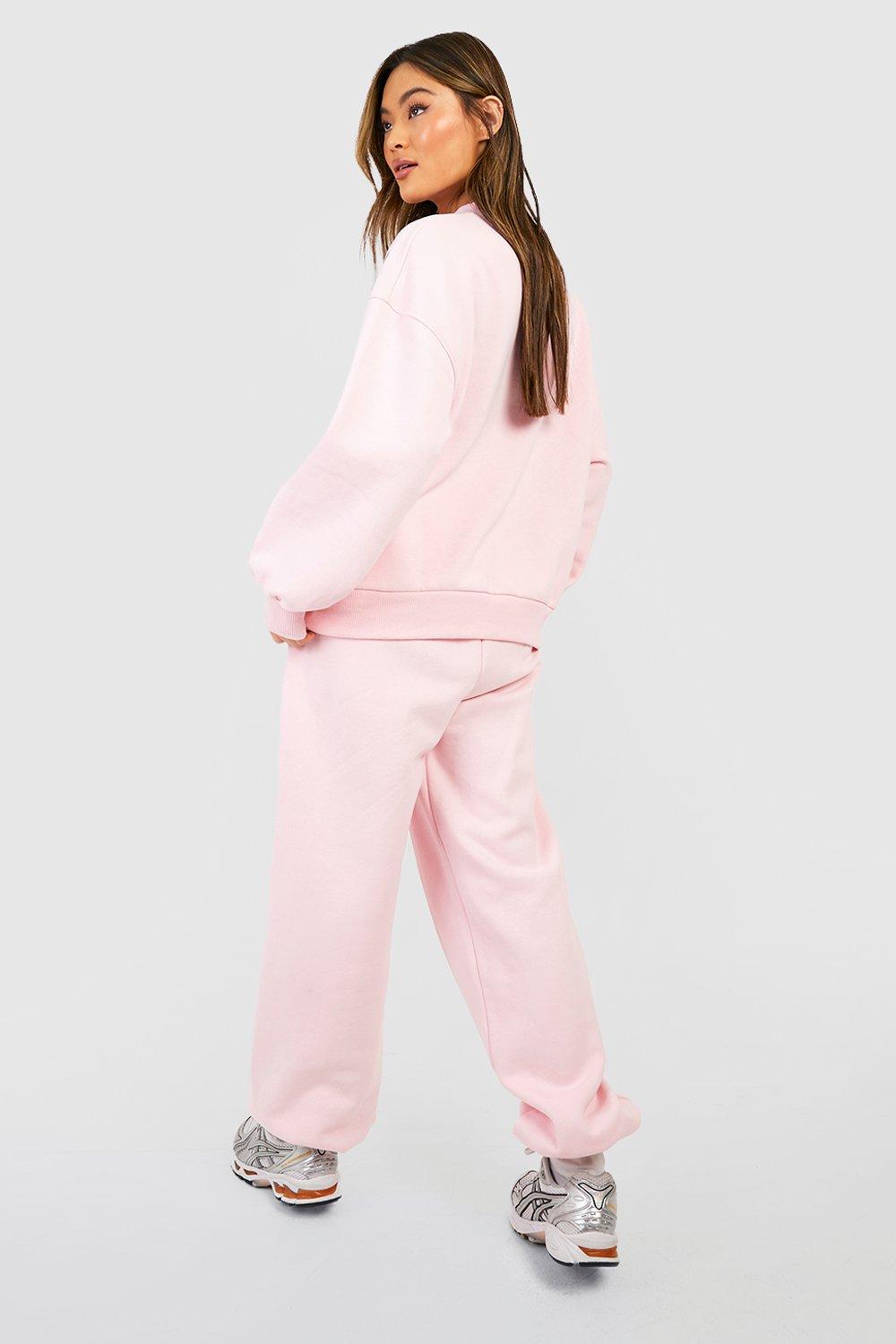 Baby pink sales tracksuit womens